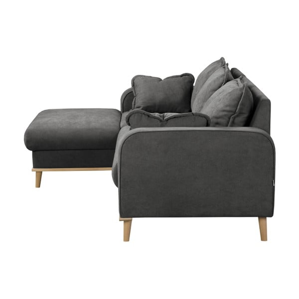 Tmavě šedá rohová pohovka (levý roh) Beata – Ropez-image-4