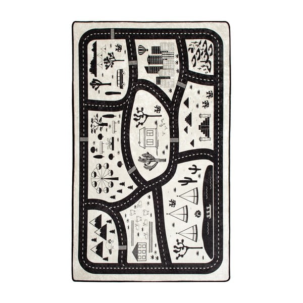 Dětský koberec Black City, 140 x 190 cm