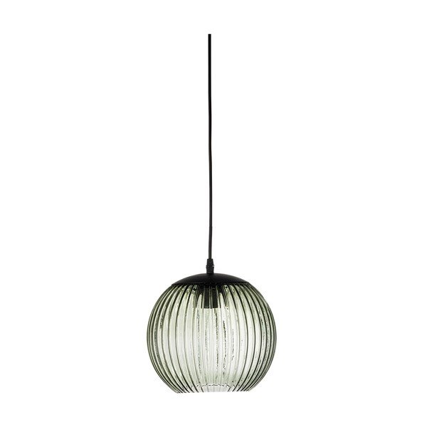 Zelené skleněné LED závěsné svítidlo ø 23 cm Sybia – Bloomingville