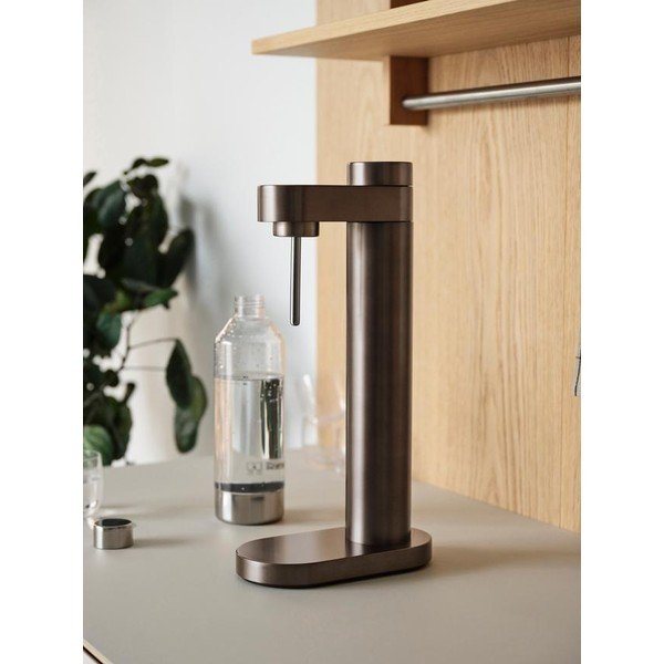 Hnědý výrobník sody z nerezové oceli Brus – Stelton-image-4