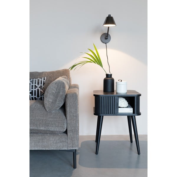 Černý noční stolek v dekoru jasanu Barbier – Zuiver-image-1