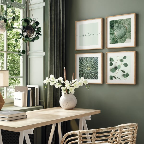 Obrazy v sadě 4 ks 30x30 cm Relax-image-1