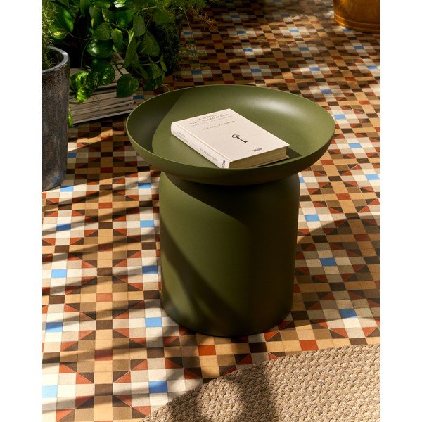 Kovový kulatý zahradní stolek ø 45 cm Arcola – Kave Home-image-4