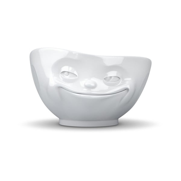 Bílá porcelánová usměvavá miska 58products