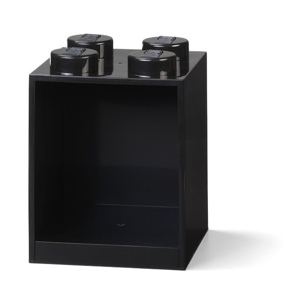 Dětská černá nástěnná police LEGO® Brick 4-image-1