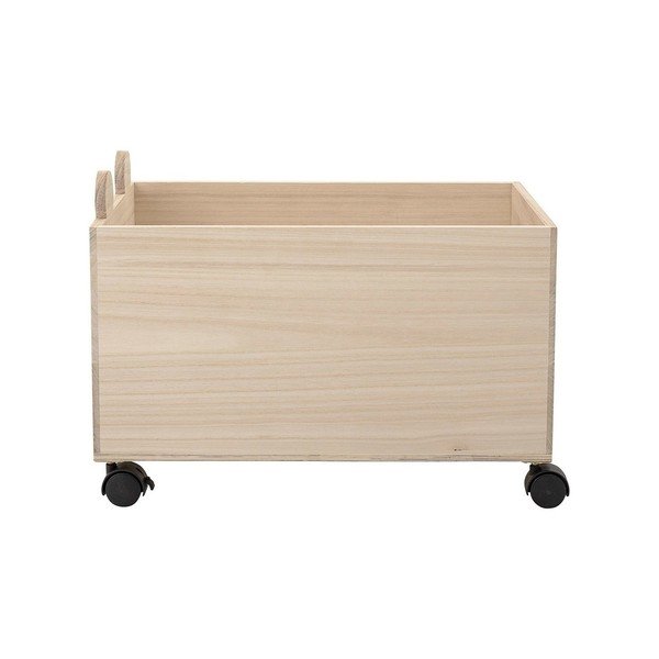 Dřevěný dětský úložný box na kolečkách Elene - Bloomingville Mini-image-2