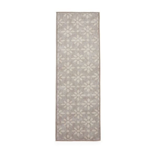 Světle šedý pratelný běhoun 61x170 cm Coral Light Grey – Think Rugs