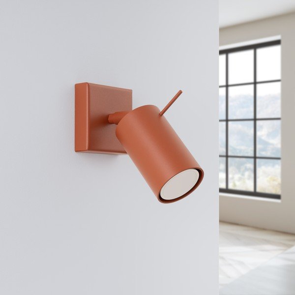 Bodové svítidlo v cihlové barvě 8x16 cm Etna – Sollux-image-2