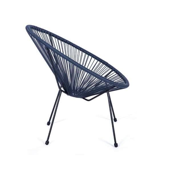 Modré kovové/plastové zahradní křeslo Avocado – Bonami Selection-image-2