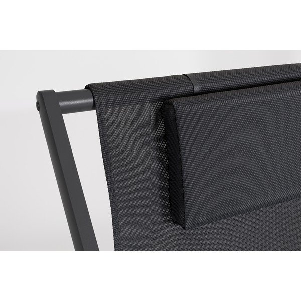 Antracitové kovové zahradní lehátko Taylor – Bizzotto-image-3