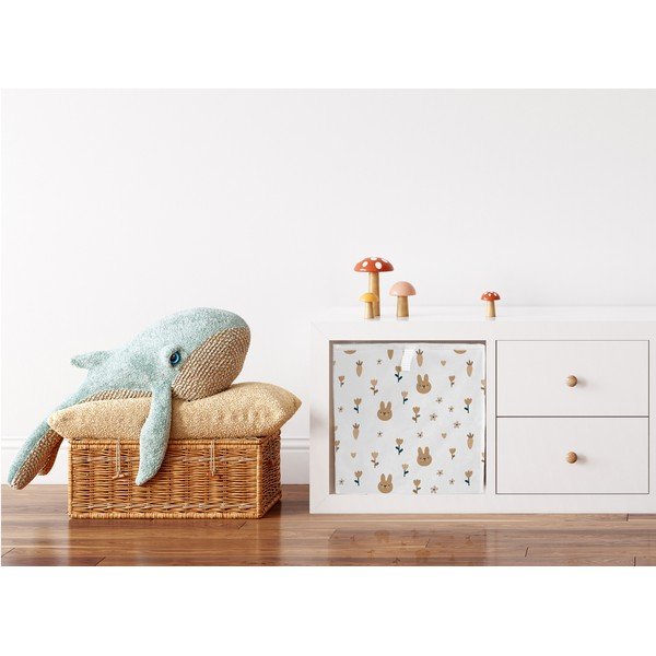 Bílý látkový dětský organizér na hračky  32x32x32 cm Sweet Bunnies – Butter Kings-image-2