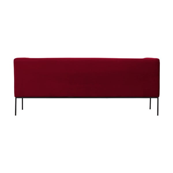 Červená sametová pohovka Windsor & Co Sofas Neptune, 195 cm-image-4