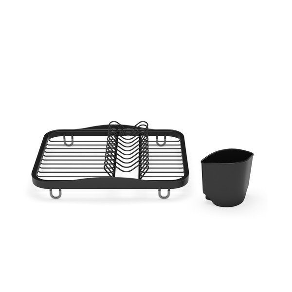 Černý ocelový odkapávač 36x28 cm Sinkin – Umbra-image-4