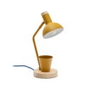 Stolní lampa v hořčicové barvě s kovovým stínidlem (výška 37 cm) Katia – Kave Home