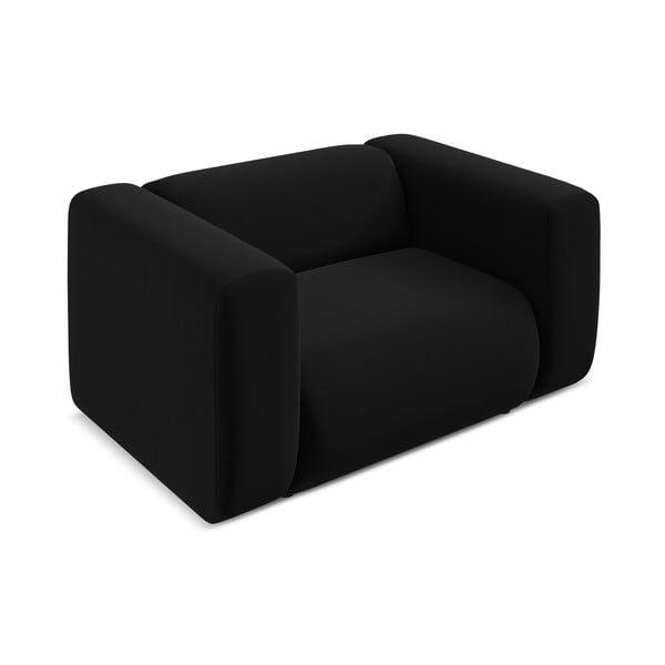 Černé sametové křeslo Ekahi – Makamii-image-3