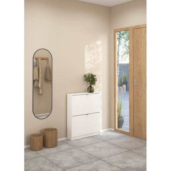 Bílý výklopný botník Shoes – Tvilum-image-1