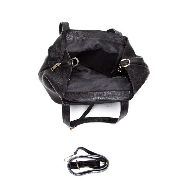 Kožená kabelka Tote 1116 Nero-image-4