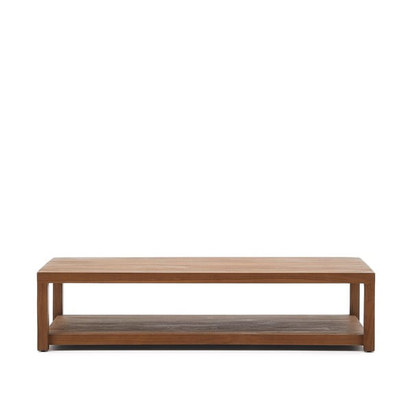 Konferenční stolek z teakového dřeva v přírodní barvě 70x150 cm Sashi – Kave Home-image-2