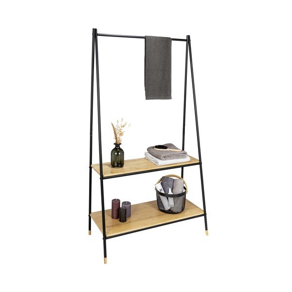 Černý/přírodní kovový stojan na oblečení Loft – Wenko-image-4