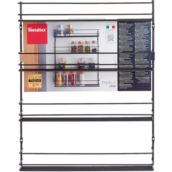 Nástěnný organizér na kořenky z nerezové oceli – Metaltex-image-3