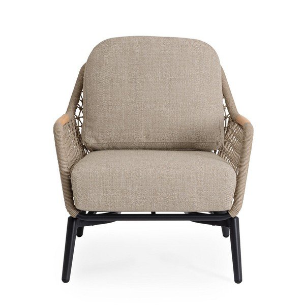 Světle hnědé kovové zahradní křeslo Eulero – Bizzotto-image-2