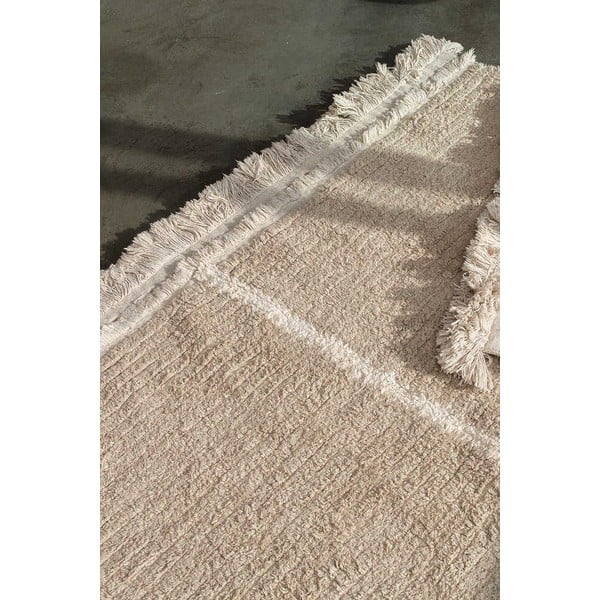 Béžový bavlněný běhoun 80x230 cm Duetto Sage – Lorena Canals-image-3