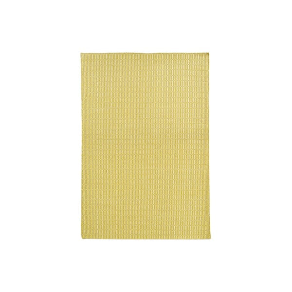 Ručně tkaný koberec Yellow Retro Kilim, 152x208 cm