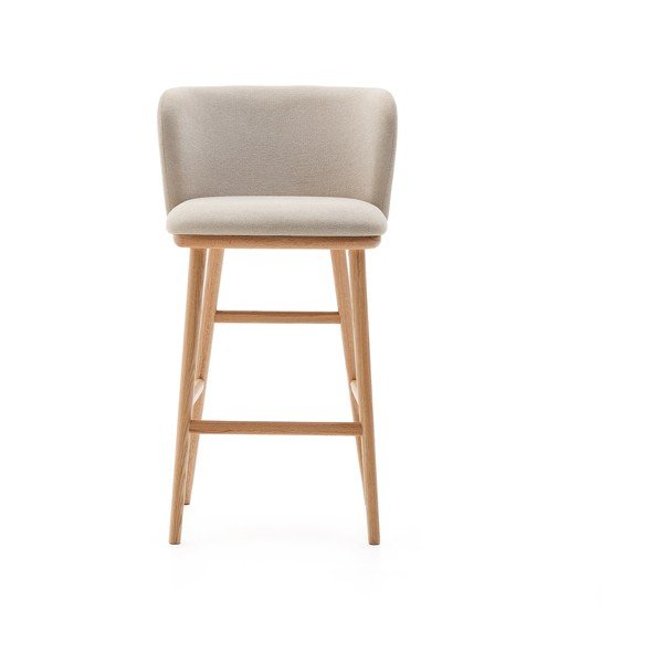 Béžová barová židle (výška sedáku 65 cm) Ciselia – Kave Home-image-3