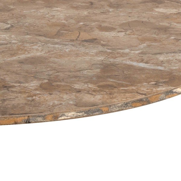 Hnědý kulatý konferenční stolek s keramickou deskou ø 60 cm Malta – Actona-image-4