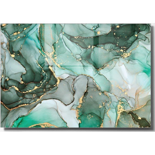 Skleněný obraz 70x50 cm Turquoise – Wallity
