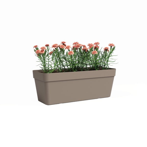 Samozavlažovací truhlík z recyklovaného plastu 50 cm Capri – Artevasi-image-1