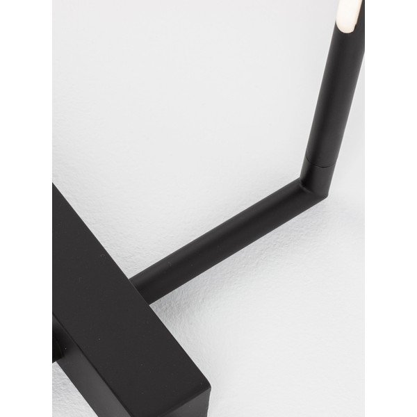 Černá kovová LED stojací lampa se stínidlem z akrylového skla (výška 140 cm) Raccio – Nova Luce-image-2