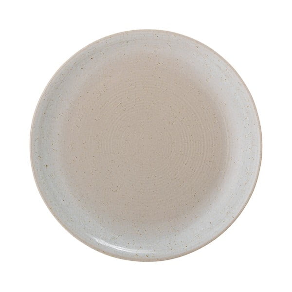 Krémový kameninový talíř Bloomingville Taupe, ø 21,5 cm