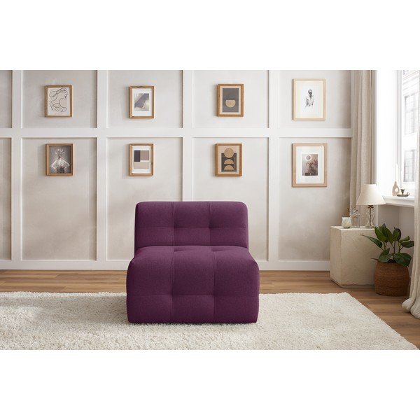 Tmavě fialový modul pohovky Kleber - Bobochic Paris-image-1
