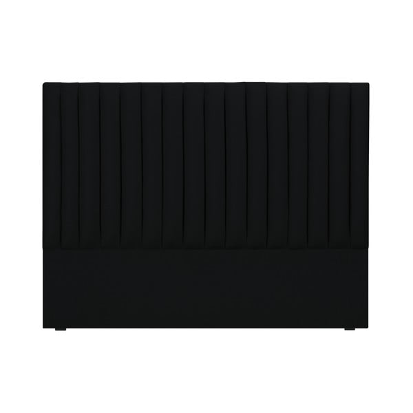 Černé čelo postele Cosmopolitan Design NJ, 200 x 120 cm