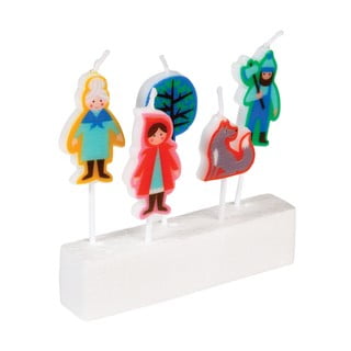 Sada 5 svíček s motivem Červené Karkulky Rex London Red Riding Hood