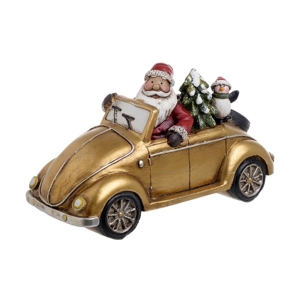 Vánoční dekorace ve zlaté barvě InArt Santa Car Chandler