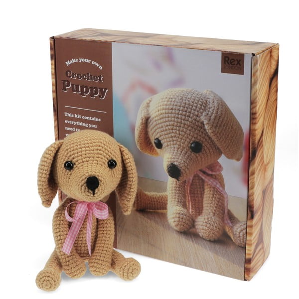 Kreativní sada DIY Crochet Puppy – Rex London