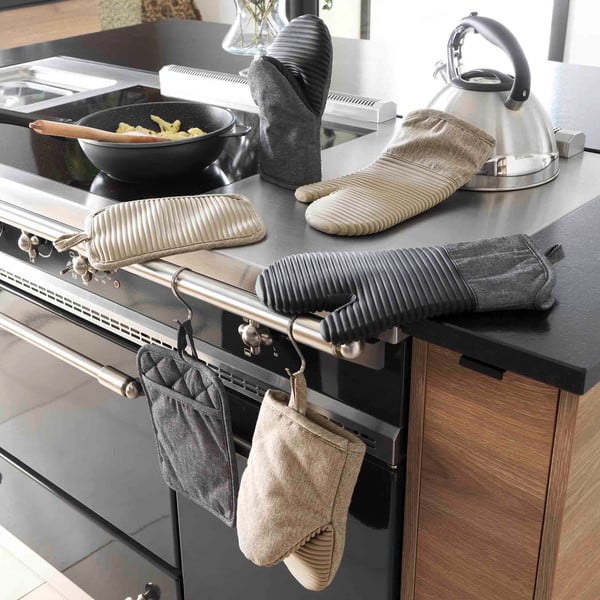Silikonová/ze směsi vláken kuchyňská rukavice Adam – douceur d'intérieur-image-1