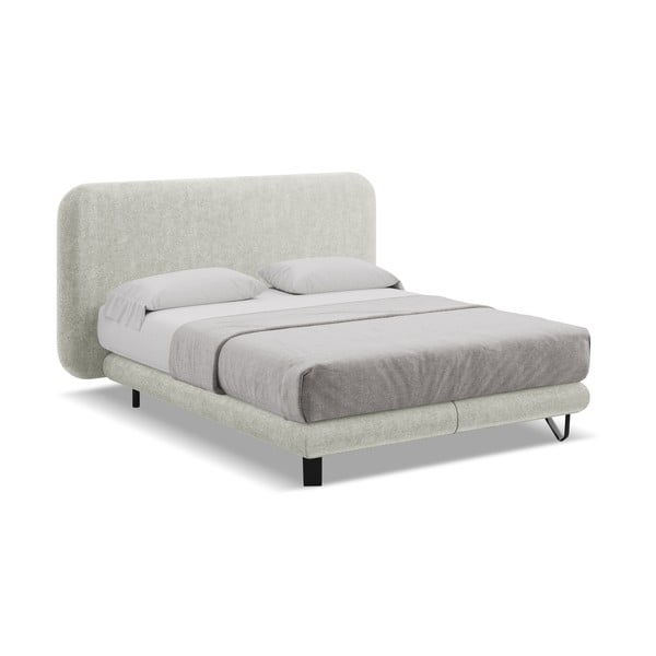 Béžová boxspring postel 140x200 cm Ilima – Makamii-image-1