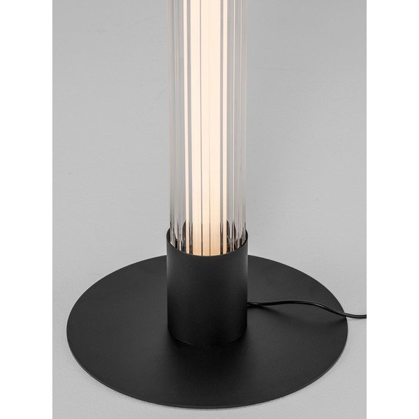 Matně černá hliníková LED stmívatelná stojací lampa se skleněným stínidlem (výška 130 cm) Glovia – Nova Luce-image-2