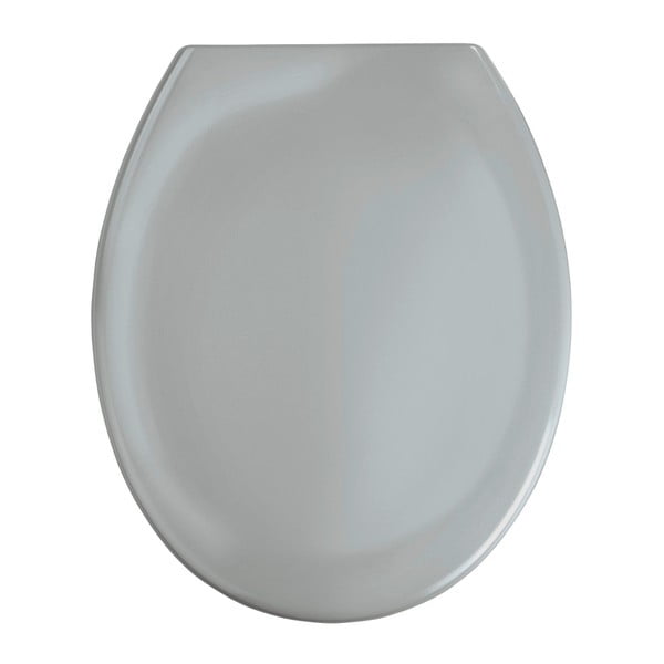 Světle šedé WC sedátko se snadným zavíráním Wenko Premium Ottana, 45,2 x 37,6 cm