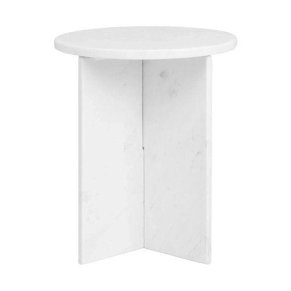 Mramorový kulatý odkládací stolek ø 40 cm Savio – Premier Housewares
