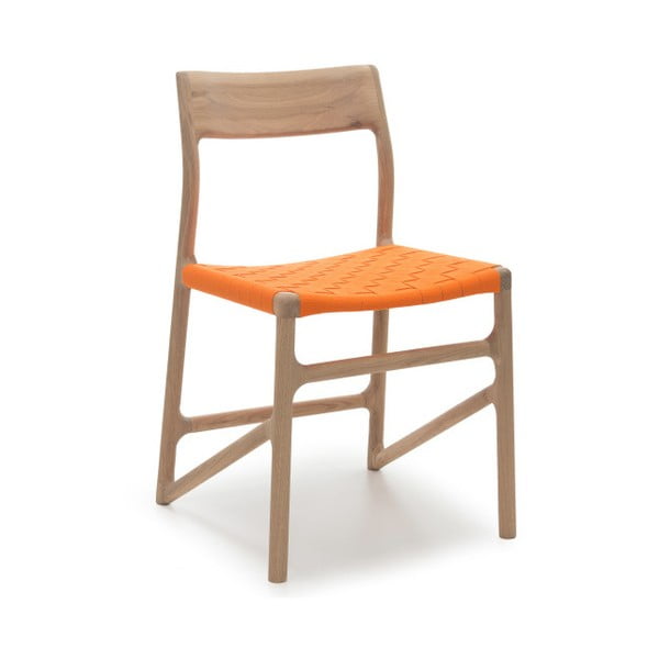 Židle Fawn White Pigment Gazzda, oranžová