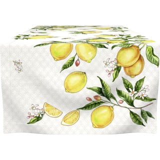 Běhoun na stůl z bio bavlny 150x45 cm Citrons - IHR
