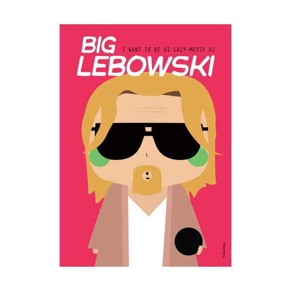 Plakát NiñaSilla Big Lebowski, 21 x 42 cm