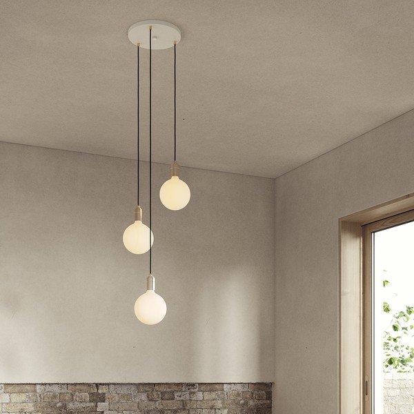 Stmívatelné závěsné svítidlo v bronzové barvě ø 25 cm Triple Pendant – tala-image-1