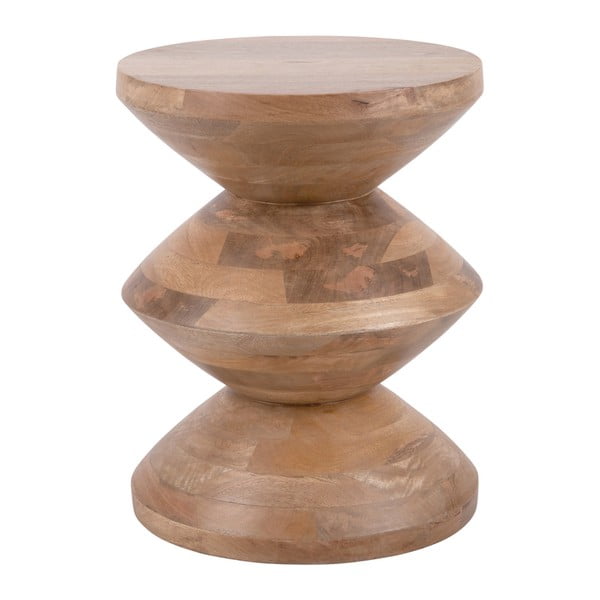 Kulatý odkládací stolek z mangového dřeva ø 35 cm  Totem  – Leitmotiv