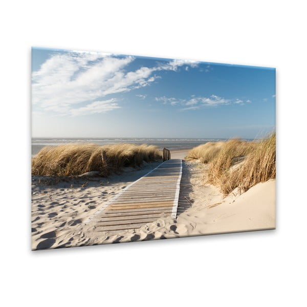 Obraz Styler Glasspik Sandy Beach, 70 x 100 cm