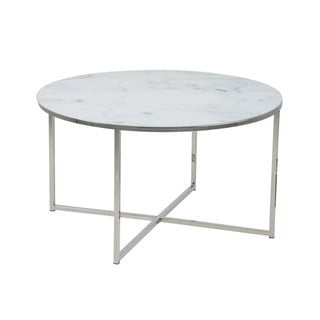 Bílý kulatý konferenční stolek ø 80 cm Alisma - Actona